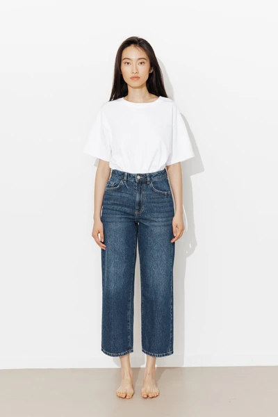 Jean droit 7/8è Femme