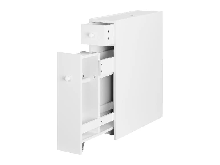 Meuble étroit, 16 x 58,4 x 48,5 cm, blanc