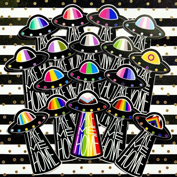 Autocollant Take Me Home // Voidpunk LGBTQ+ Pride