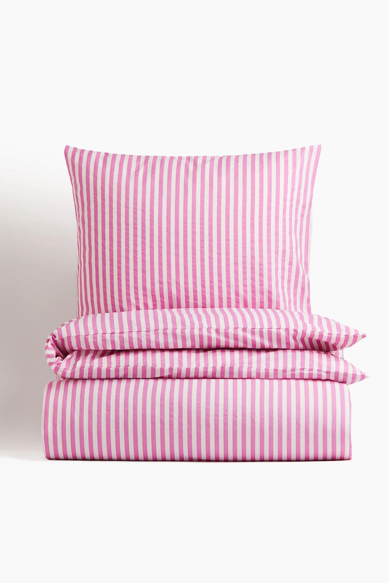 Parure de couette lit simple en coton