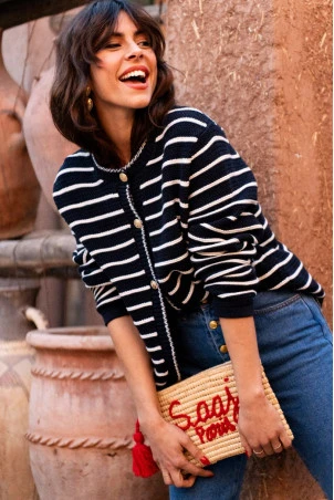 GILET GLORIA MARINIÈRE MARINE