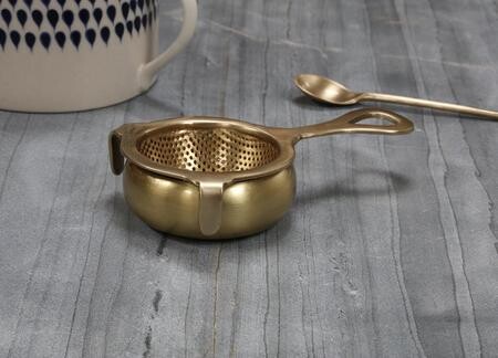 Antique Brass Tea Strainer