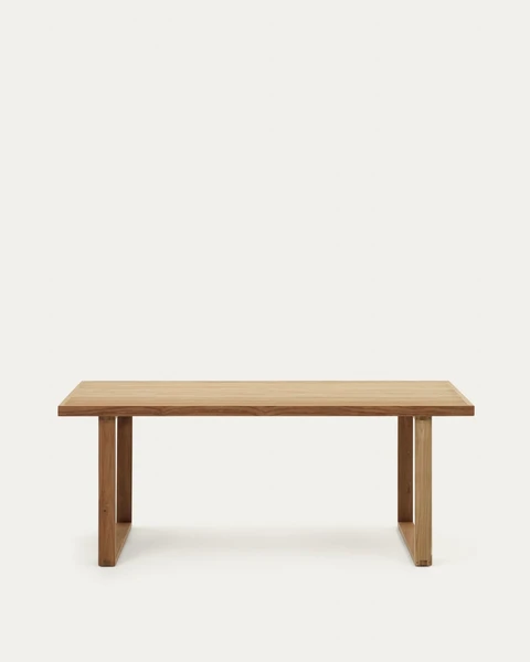 Table 100 % d'extérieur Canadell en bois de teck recyclé 180 x 90 cm | Kave Home France
