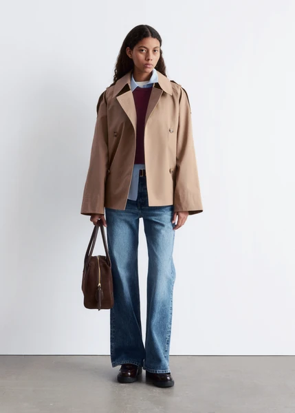Trench-coat à double boutonnage