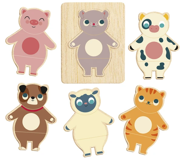 Mes silhouettes en bois - La ferme - Jeux enfants - Auzou