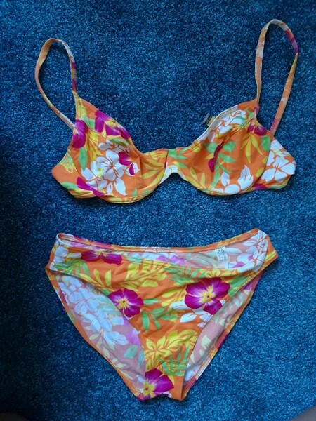 Maillot de bain 2 pièces fleurs