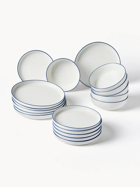 Service de table en porcelaine Facile, 6 personnes (18 élém.)