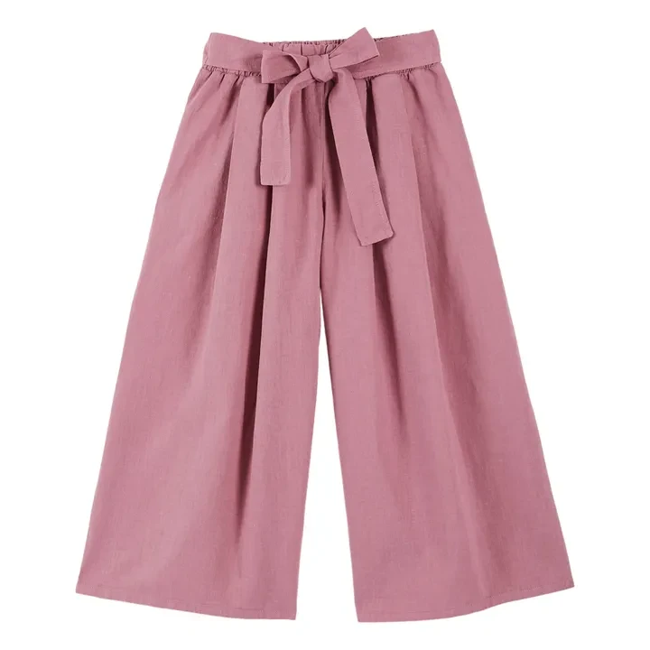 Emile et Ida - Pantalon Lin - Vieux Rose | Smallable