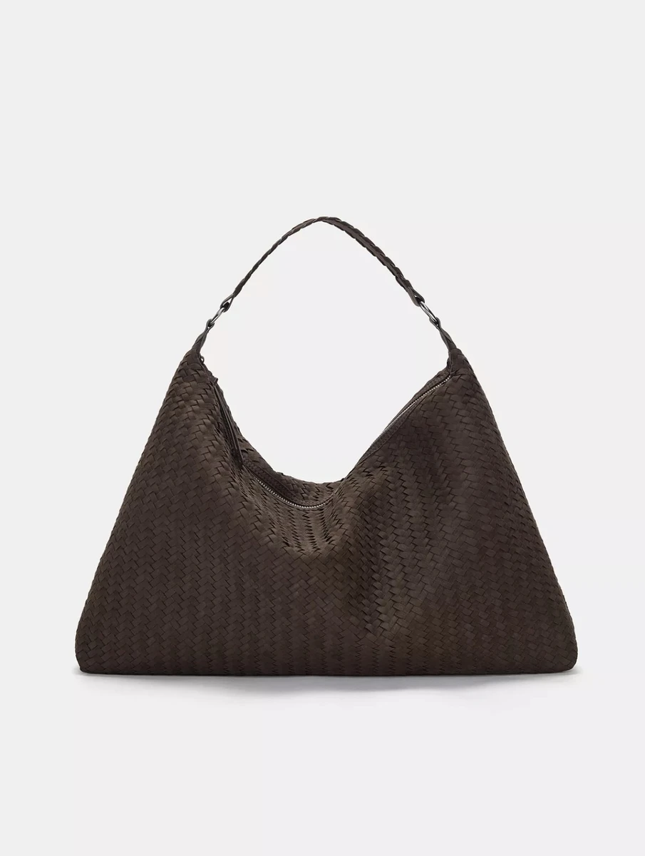  Sac tressé marron