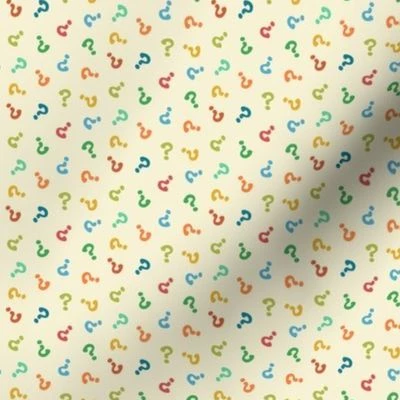 Question quest colorful Fabric | Spoonflower