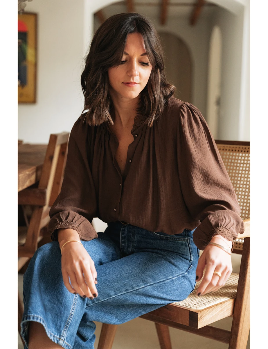 Chemise Hortense choco