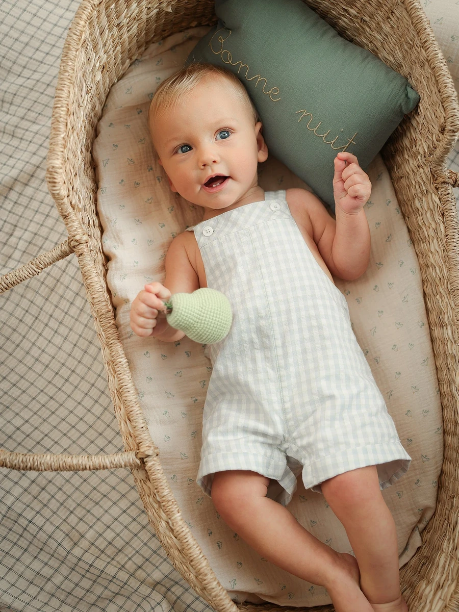 Salopette courte vichy Bébé