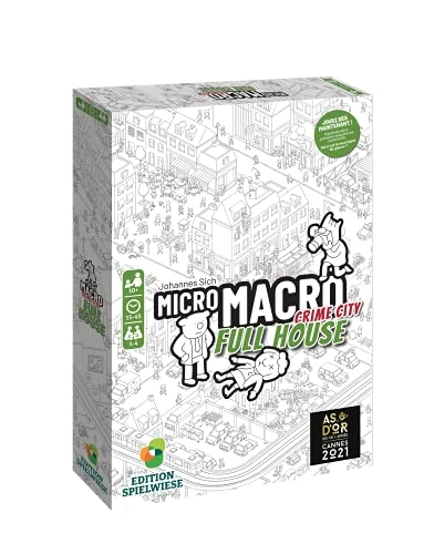 MICRO MACRO : FULL HOUSE - Jeu de société - Jeu d'enquêtes - Pour toute la famille - 10 ans et plus - 1 à 4 joueurs - Version française - observation et déduction - As d'or 2021 (jeu de l’année)