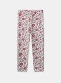 Legging imprimé fleuries Fille