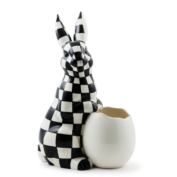 White Rabbit Ceramic Large Bunny Vase