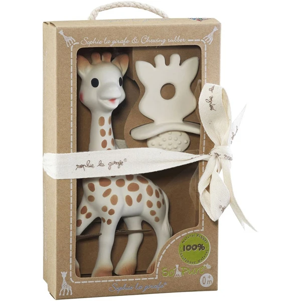 Hochet sophie la girafe + chewing rubber so pure