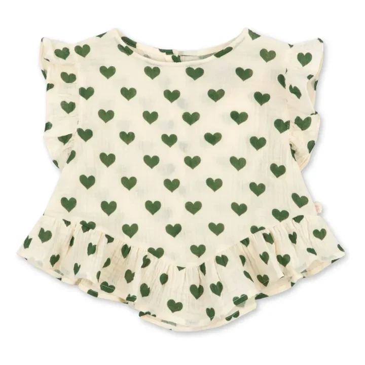 Top Coco Cœurs Coton Bio | Ecru