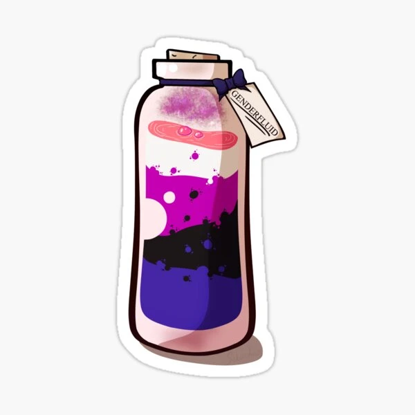 Bouteille Genderfluid 2.0 | Sticker