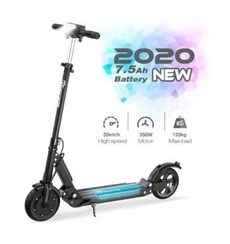 EVERCROSS E1 Trottinette Électrique Pliable Scooter Réglable Léger Batterie 7.5Ah Moteur 350W Écran LCD 8 Pouces Noir