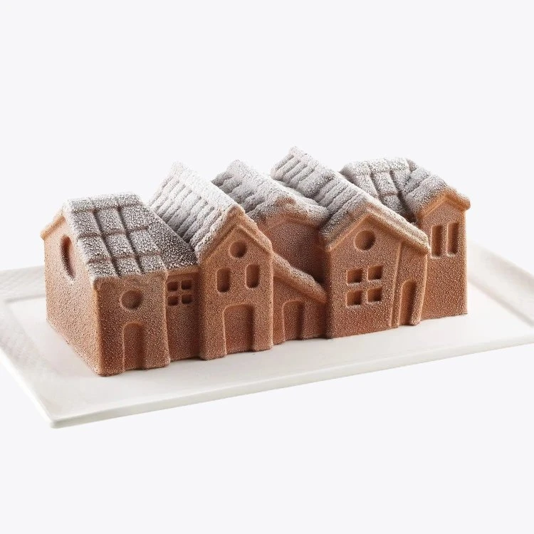 Moule Bûche de Noël Winter Village