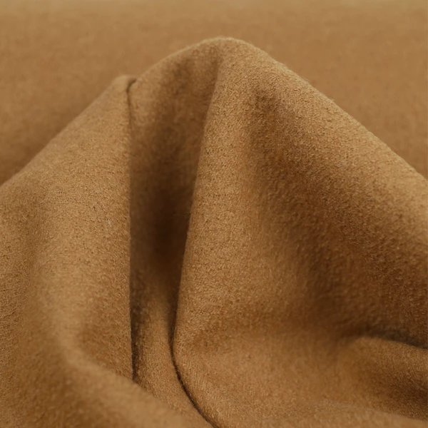 Tissu 100% laine Wolly - biscuit | Tissu pour couture de manteau chaud
