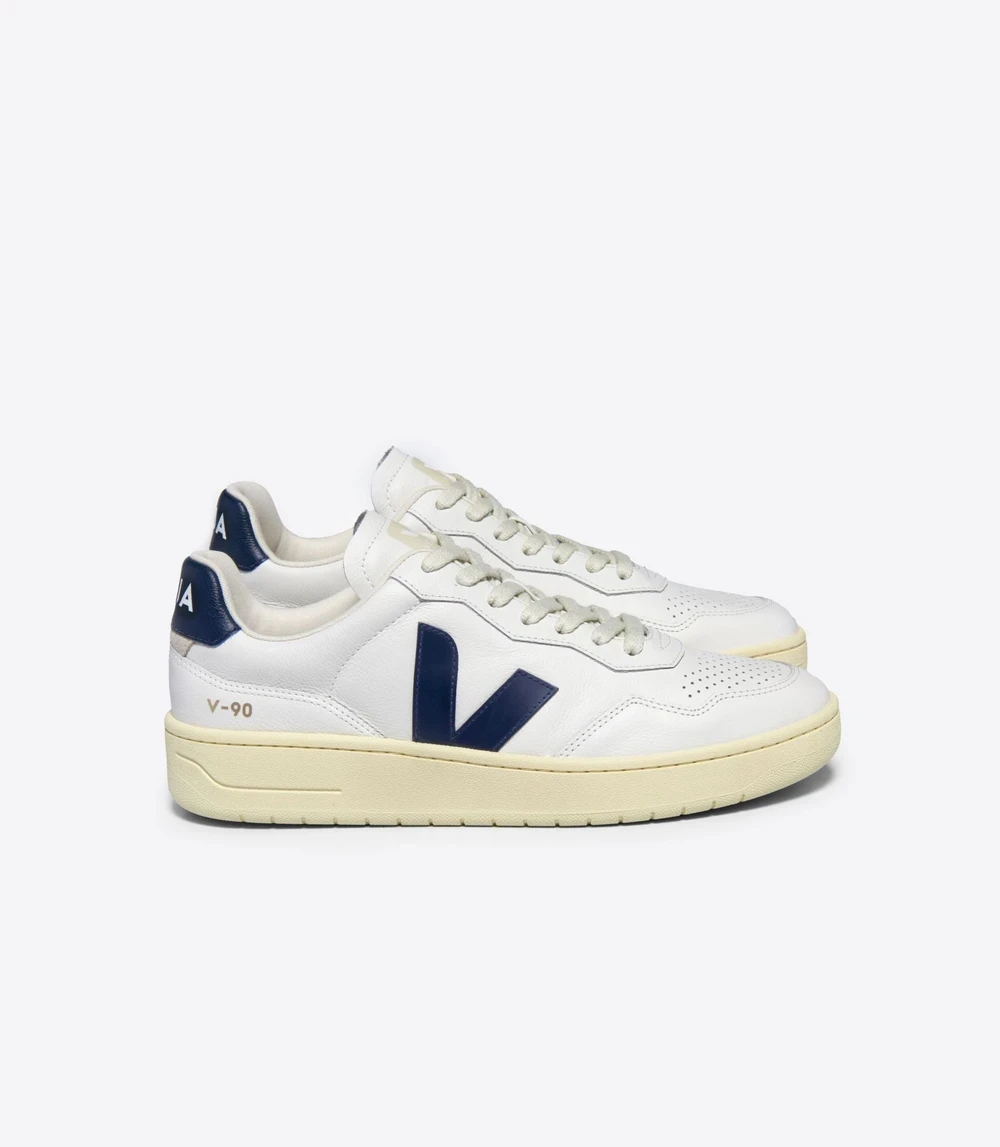 Baskets en cuir o.t. | blanc "v-90 o.t leather extra white nautico Veja