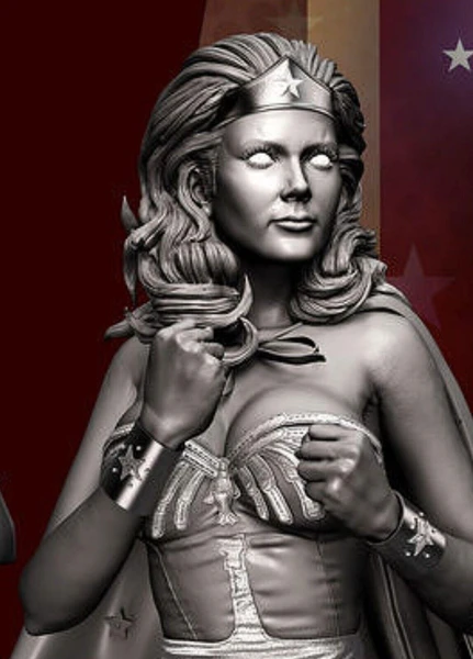 lynda carter wonder women bust statue