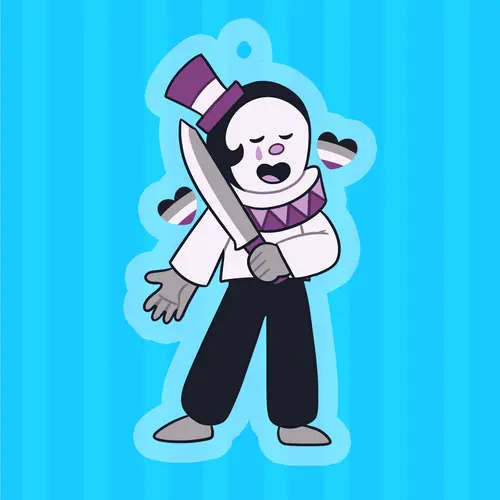 ASEXUAL KEYCHAIN