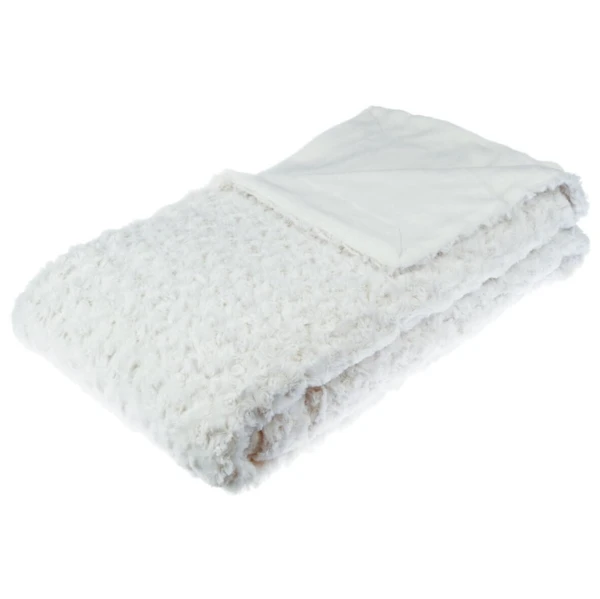 Plaid "Bouclette" fausse fourrure