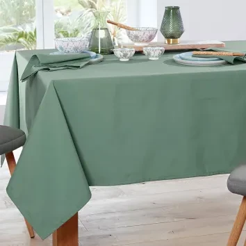 Nappe 140x250 vert d'eau en coton Loneta | Maisons du Monde