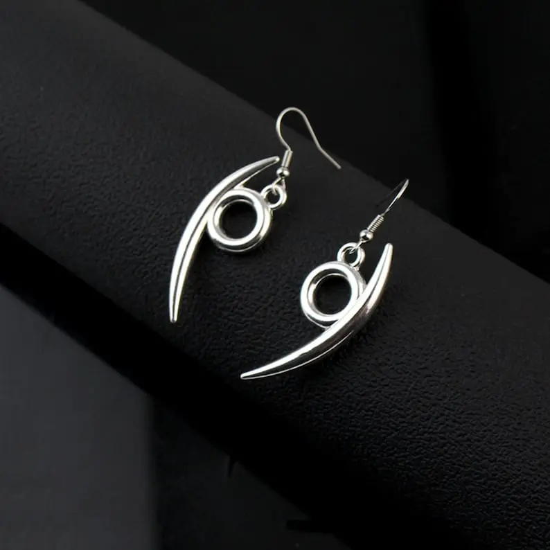 Anime  Cosplay Alloy Earrings /  Akatsuki Jewelry Gothic Unisex Pendant  / Unique Design earrings Unisex