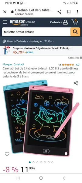 Tablette 8,5 puces