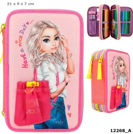 Trousse garnis rose Top Model
