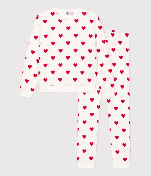 Pyjama cœur femme en coton