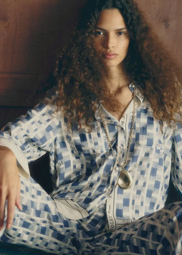 Chemise Nine - Sézane x Antoinette Poisson - Imprimé Géométrique