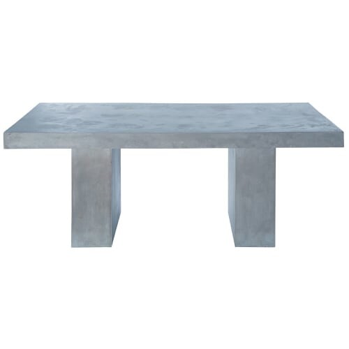 Table de jardin en magnésie effet béton 8/10 personnes L200 Mineral | Maisons du Monde