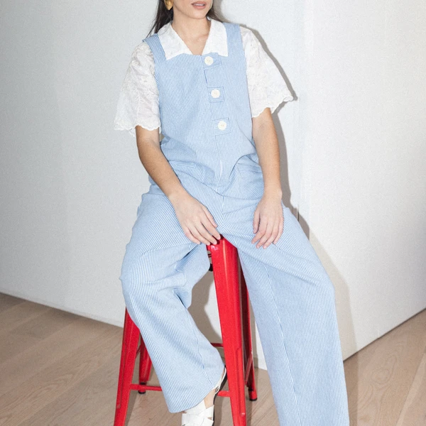 TRUDIE overalls - BLUE STRIPES LIMITED EDITION