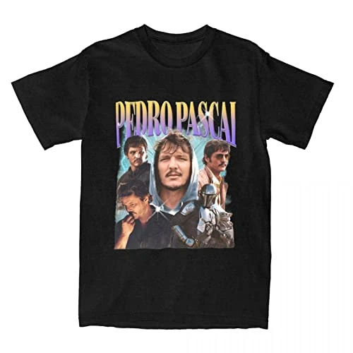 Tubaxing Vintage Pedro Pascal T-Shirt Femmes Tenues Vêtements en Coton Unisexe Streetwear Pedro Pascal T-Shirt T-Shirts 1,XL