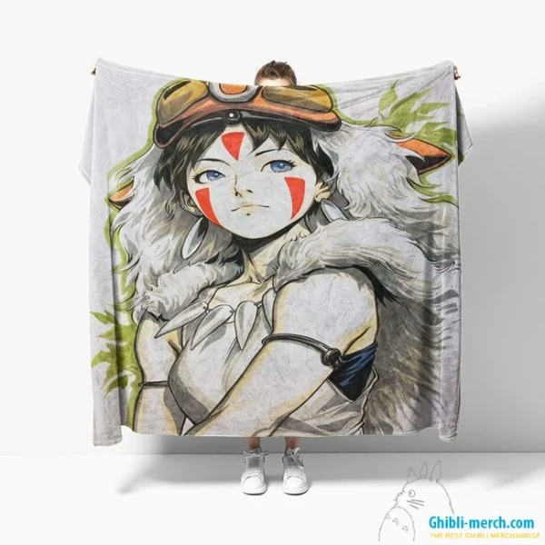 Princess Mononoke Blanket Fleece New Arrivals 2024 | Ghibli Merch Store