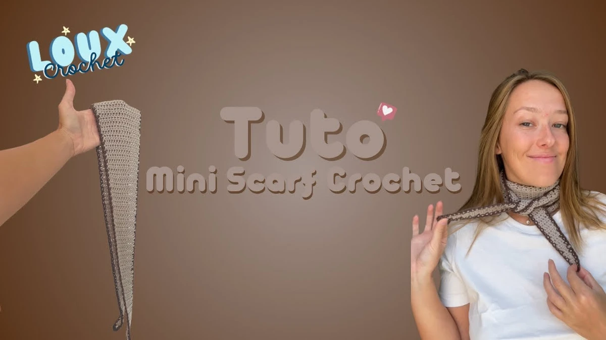 Tuto crochet Mini écharpe | Débutant facile | FR