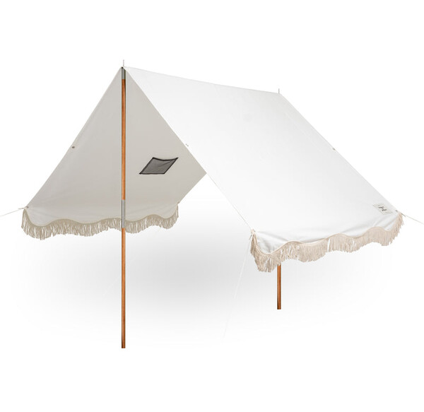 Tente de plage frangée Premium Antique, blanc - BUSINESS & PLEASURE CO.