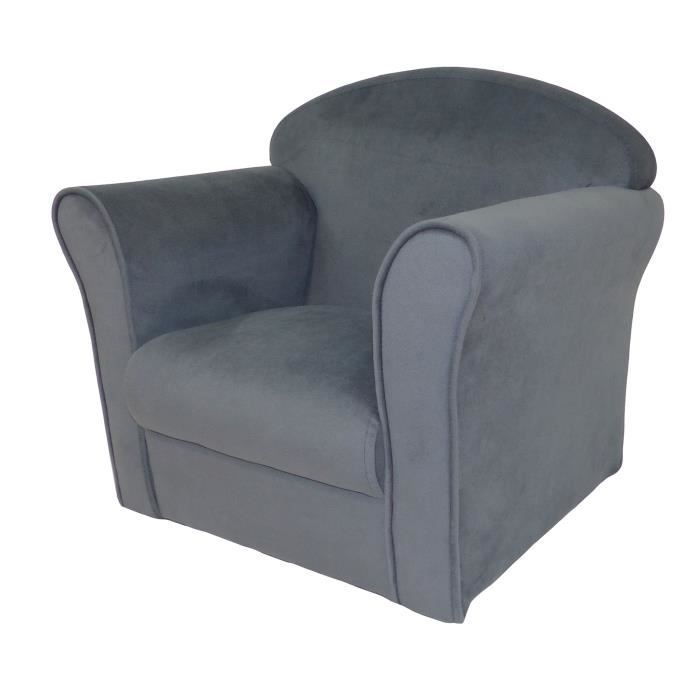 Breed Fauteuil Club Enfant En Bois Pin Massif Tissu Velours Gris Scandinave L 50 X P 39 Cm Votre Wishlist Sur Listy