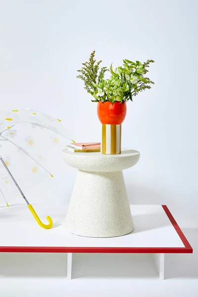 Vase Capucine Mathilde Cabanas Bisou, multicouleur l.13 x H.23 cm, Diam.13 cm