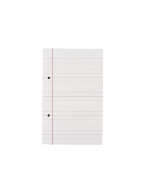 Bloc-notes A5 perforé | Papier. | White