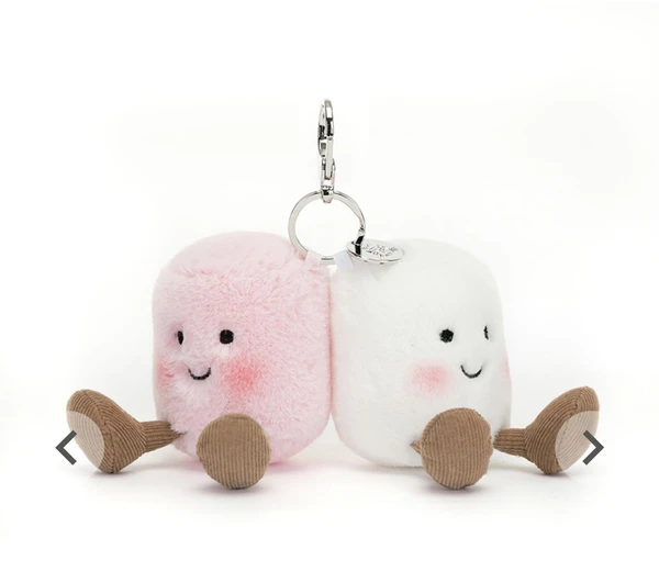 Amuseables Pair Of Marshmallows Bag Charm
