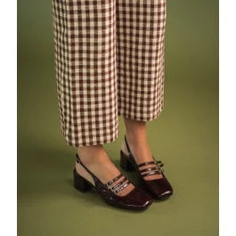 Babies slingback Demi acajou