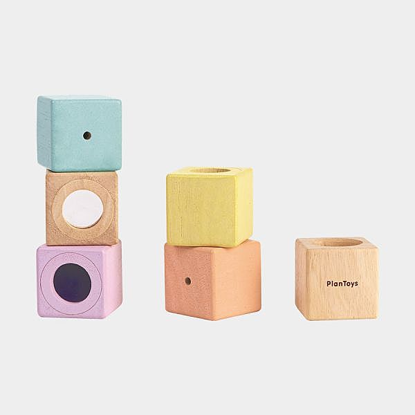 Cubes sensoriels bois