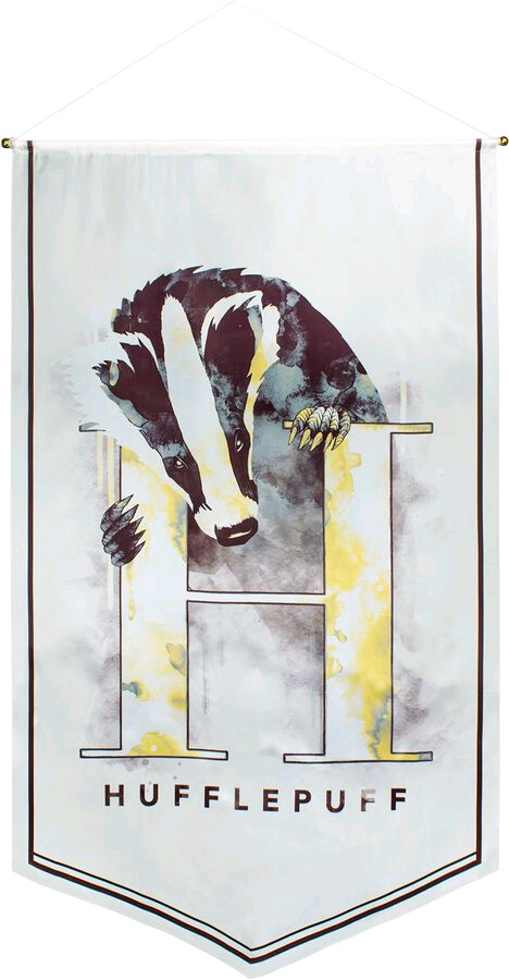 Harry Potter | Hufflepuff Watercolour Satin Banner by Ikon Collectables | Popcultcha