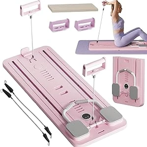 ExeractFit Foldable Abdominal Wheel Board Pilates Board Pilates Reformer Machine Set Abdominal Board Automatic Rebound Core Trainer Abdo Roller Board (Pink-Without Handle) : Amazon.com.be: Sports & Outdoors