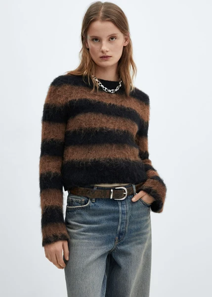 Pull-over en maille effet fourrure -  Femme | Mango France